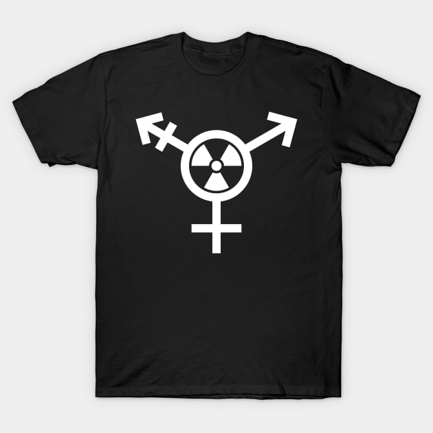 Trans Radiation (Alternate) - White T-Shirt by GenderConcepts